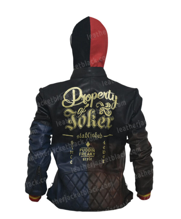 Suicide Squad Harley Quinn Daddy’s Lil’ Monster Quilted Jacket Back