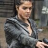 The 100 Octavia Blake Black Quilted Leather Jacket Front