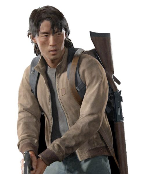 The Last Of Us Part II Jesse Brown Suede Leather Bomber Jacket