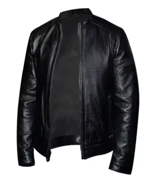 The Matrix 04 Agent Smith Black Real Leather Jacket