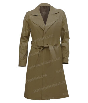 The Morning Show S01 Jennifer Aniston Beige Trench Coat Front