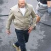 Wrath of Man Jason Statham Beige Cotton Bomber Jacket