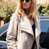 Yellowstone Kelly Reilly Off White Wool-Blend Coat