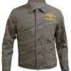 Yellowstone Lloyd Cotton Distressed Beige Jacket Front