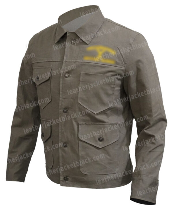 Yellowstone Lloyd Cotton Distressed Beige Jacket Side