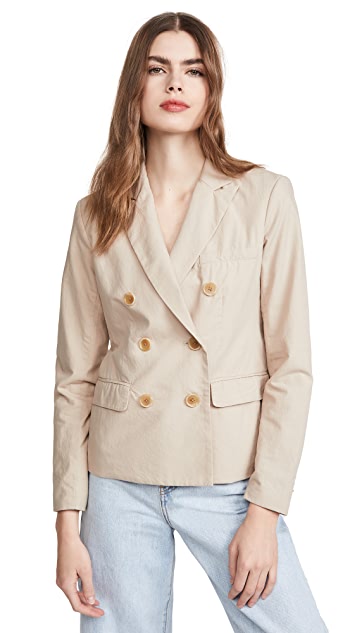 You Love Quinn Wafer Double-Breasted Blazer