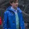 A Series Of Unfortunate Events Louis Hynes Blue Leather Coat