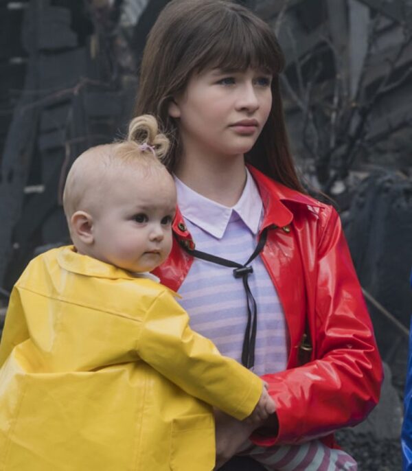 A Series Of Unfortunate Events Violet Baudelaire Red Leather Coat