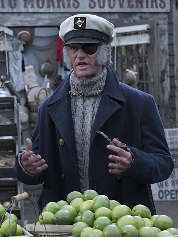 A Series of Unfortunate Events Count Olaf Blue Wool Trench Coat