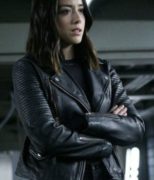 Agents Of Shield Daisy Johnson Quilted Biker Leather Jacket