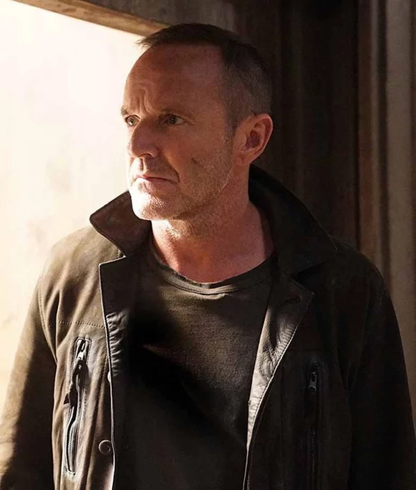 Agents Of Shield Phil Coulson Dark Brown Suede Leather Jacket 2