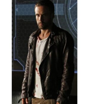 Agents of Shield S02 Lance Hunter Brown Leather Jacket 2