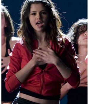 Another Cinderella Story Selena Gomez Red Leather Jacket