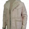 Black Mafia Family BMF Jon Chaffin Fur Suede Leather Coat Open Left