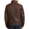 Brett Dalton Agents of Shield Brown Leather Jacket Back