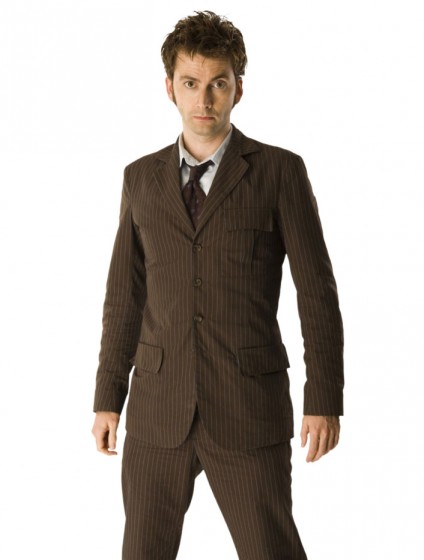 David Tennant Doctor Who Suiting Fabric Brown Suit