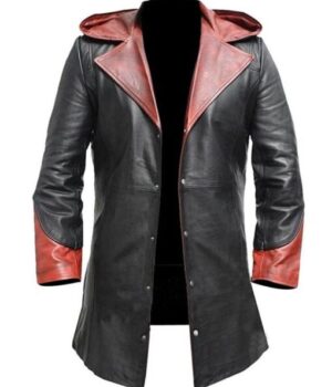 Devil May Cry 4 Dante Red Trench Leather Coat