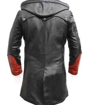 Devil May Cry 4 Dante Red Trench Leather Coat Back
