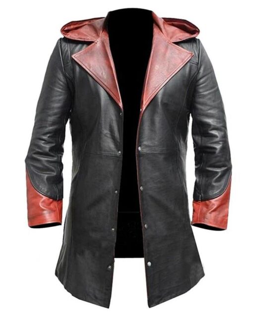 Devil May Cry 4 Dante Red Trench Leather Coat