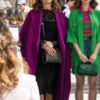 Emily In Paris S02 Sylvie Grateau Purple Wool Blend Coat