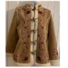 Friends Phoebe Buffay Shearling Leather Embroidered Jacket