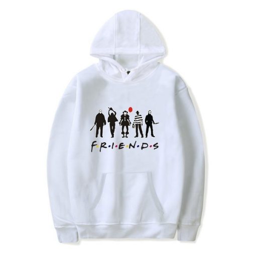 IT Chapter Two Joker Printed Pullover White Hoodie