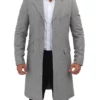 Karry Mens Mid Length Grey Coat
