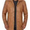 Mens 3 4 Length Leather Coat