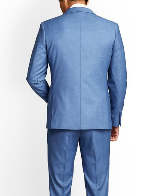 Mens Three Piece Blue Suit