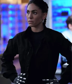 Natalia Cordova Buckley Agents of Shield Slingshot Black Jacket 2