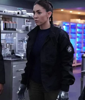 Natalia Cordova Buckley Agents of Shield Slingshot Black Jacket