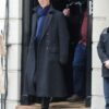 Sherlock Holmes Black Wool Blend Coat