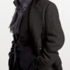 Sherlock Holmes Black Wool Blend Coat Left