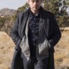 Succession S02 Roman Roy Grey Wool Mid Length Coat 