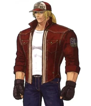 The King of Fighters 14 Terry Bogard Red Leather Jacket