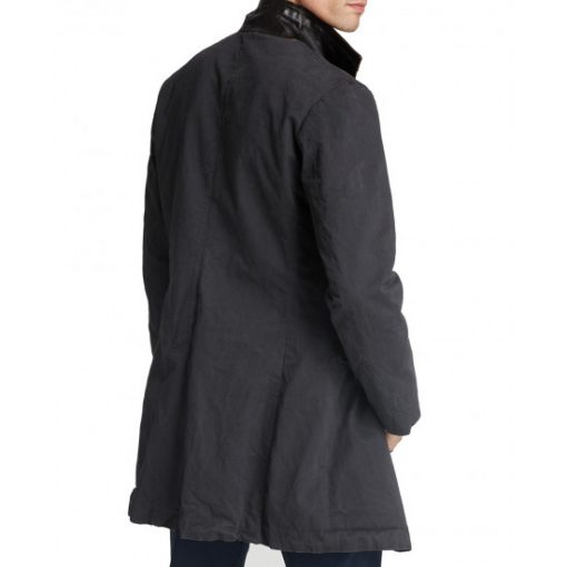 The Walking Dead David Morrissey Grey Cotton Coat Back