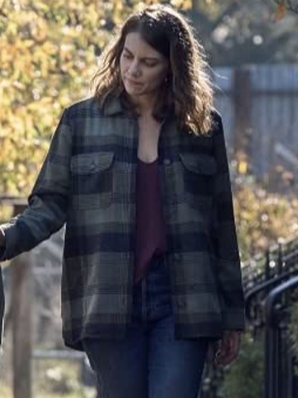 The Walking Dead S10 Maggie Rhee Flannel Plaid Jacket