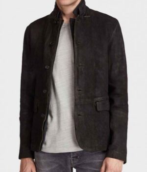 Titans Brenton Thwaites Black Suede Leather Jacket