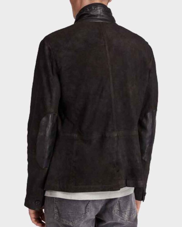 Titans Brenton Thwaites Black Suede Leather Jacket Back