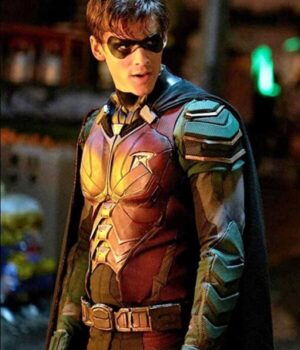 Titans Dick Grayson Robin Costume Leather Jacket