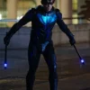 Titans Nightwing Dick Grayson Leather Costume Jacket
