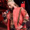 WWE Wrestler Enzo Amore Leopard Pattern Red Leather Jacket