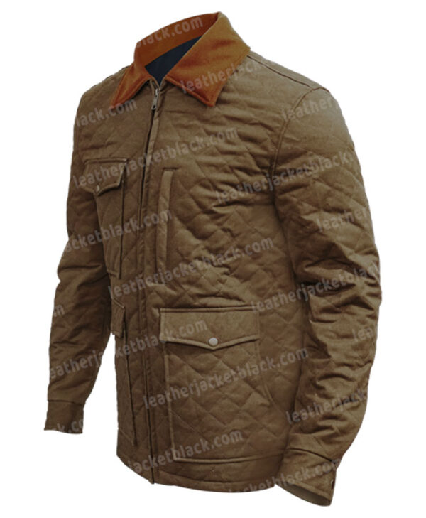Yellowstone John Dutton Season 04 Quilted Jacket Left Side