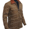 Yellowstone John Dutton Season 04 Quilted Jacket Right Side