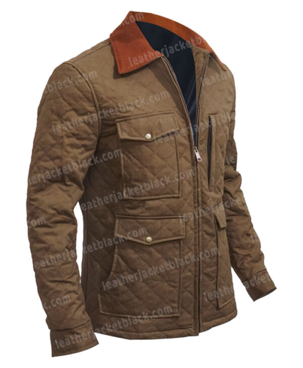 Yellowstone John Dutton Season 04 Quilted Jacket Right Side