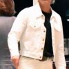 Brad Pitt Once Upon A Time In Hollywood White Denim Jacket