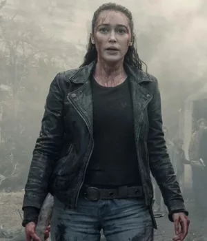 Fear the Walking Dead Alicia Clark Leather Black Jacket