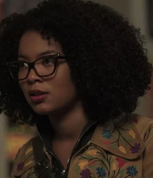 Jaz Sinclair Chilling Adventures of Sabrina Floral Embroidered Jacket