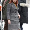 Kate Dibiasky Don’t Look Up Trench Checkered Coat