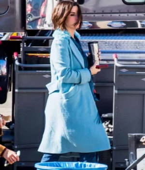 Malorie Hayes Bird Box Blue Coat